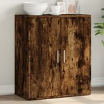 vidaXL Buffet chêne fumé 60x31x70 cm bois d'ingénierie