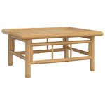 vidaXL Table de jardin 65x55x30 cm bambou