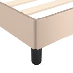 vidaXL Cadre de lit Cappuccino 180x200 cm Similicuir