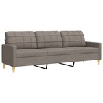 vidaXL Ensemble de canapés 3 Pièces repose-pied et coussins décoratifs