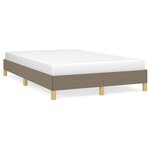 vidaXL Cadre de lit taupe 120x190 cm tissu