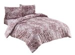 Parure de lit rose SOFRANO 260 x 240 cm