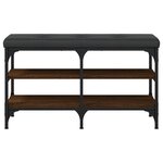 vidaXL Banc à chaussures chêne marron 82x32x47 cm Bois d'ingénierie