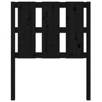 vidaXL Tête de lit Noir 80 5x4x100 cm Bois massif de pin