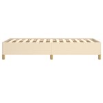 vidaXL Cadre de lit Crème 90 x 200 cm Tissu