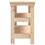 vidaXL Banc de travail 110 5x50x80 cm Bois de pin massif