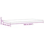 vidaXL Dessus de table 4Pièces 100x50x2 5cm rectangulaire bois pin massif