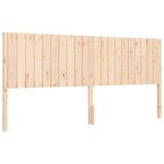 vidaXL Cadre de lit avec tête de lit 200x200 cm bois massif