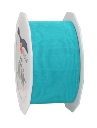 Organza sheer 25-m-rouleau 40 mm turquoise