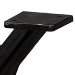 vidaXL Pied de table de salle à manger 2 Pièces Cadre en O Fonte