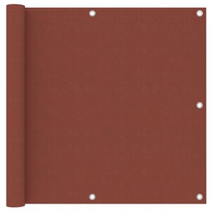 vidaXL Écran de balcon Terre cuite 90x300 cm Tissu Oxford