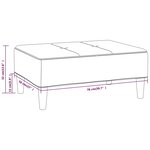 vidaXL Repose-pied Noir 78x56x32 cm Tissu