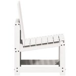 vidaXL Chaise de jardin blanc 50 5x55x77 cm bois de pin massif