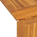 vidaXL Table de jardin papillon pliante 150x90x75 cm bois massif teck