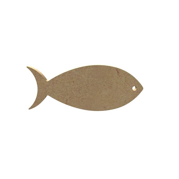 Sardine en bois MDF à décorer - 10 cm