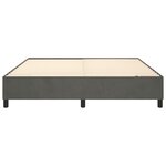 vidaXL Cadre de lit Gris foncé 200 x 200 cm Velours