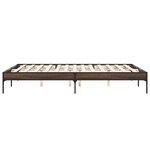 vidaXL Cadre de lit sans matelas chêne marron 140x200 cm
