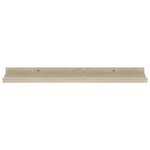 vidaXL Étagères murales 4 Pièces chêne sonoma 60x9x3 cm