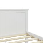 vidaXL Cadre de lit Blanc Bois de pin massif 200x200 cm