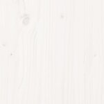 vidaXL Banc de jardin blanc 110x38x45 cm bois massif de pin