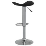 vidaXL Tabouret de bar Noir Acier chromé et cuir artificiel