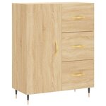 vidaXL Buffet chêne sonoma 69 5x34x90 cm bois d'ingénierie