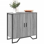 vidaXL Buffet sonoma gris 78x35 5x74 5 cm Bois d'ingénierie
