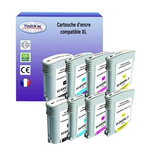 8 Cartouches compatibles avec HP OfficeJet Pro 8000, Pro 8000 Enterprise remplace HP 940XL (Noire+Couleur)- T3AZUR