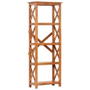 vidaXL Bibliothèque 60x30x160 cm Bois massif d'acacia et finition miel