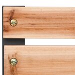 vidaXL Banc de jardin 120 cm Bois et fer