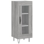 vidaXL Buffet haut Sonoma gris 34 5x34x180 cm Bois d'ingénierie
