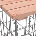 vidaXL Banc jardin design gabion 122x71x65 5 cm bois massif de douglas