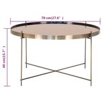 House Nordic Table basse Scarlett 70x40 cm Rond Laiton