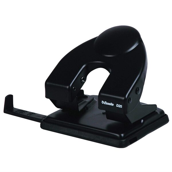 Perforateur 2 trous D25 Capacité 25 feuilles coloris noir ESSELTE
