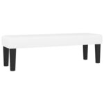 vidaXL Sommier à lattes de lit avec matelas Blanc 200x200cm Similicuir