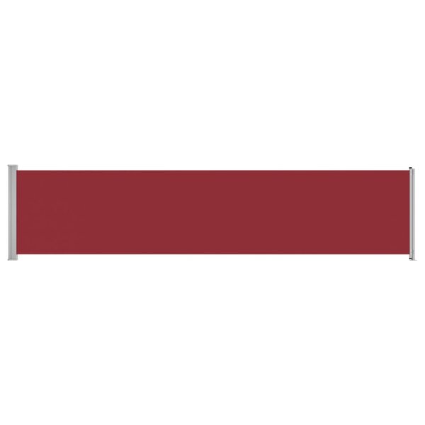 Vidaxl auvent latéral rétractable de patio 140x600 cm rouge