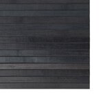 vidaXL Tapis rectangulaire gris 100x200 cm bambou