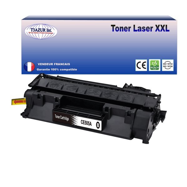 T3AZUR - Toner compatible avec Canon 719A  pour Canon MF-411DW  MF-416DW  MF-418X  MF-419X Noir - 2 300p