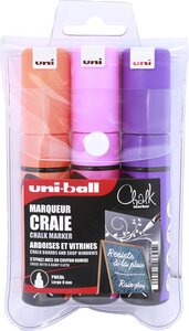 Marqueurs chalk (craie) conique moyenne Fluo 3 Pièces