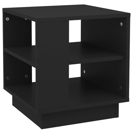 vidaXL Table basse Noir 40x40x43 cm Bois d'ingénierie