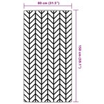 vidaXL Tapis d'extérieur Gris 80x150 cm PP