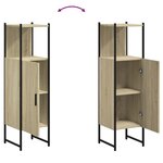 vidaXL Armoire de salle de bain chêne sonoma 33x33x120 5 cm
