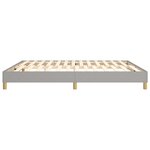 vidaXL Cadre de lit Gris clair 180x200 cm Tissu