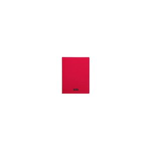 Cahier 48 pages seyès 90 g  couverture polypropylène rouge  format 24 x 32 cm calligraphe