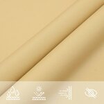 vidaXL Voile d'ombrage sable 5x3 m 100   polyester oxford
