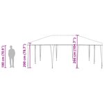 vidaXL Tente de fête Anthracite 6x4 m PE