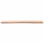 vidaXL Dessus de bureau 80x(36-40)x2 5 cm bois massif de hêtre