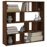vidaXL Bibliothèque/Séparateur de pièce Chêne marron 105x24x102 cm