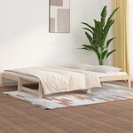 vidaXL Lit coulissant 2x(90x190) cm Bois de pin massif