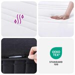 vidaXL Matelas à ressorts bonnell moyen 180x200 cm
